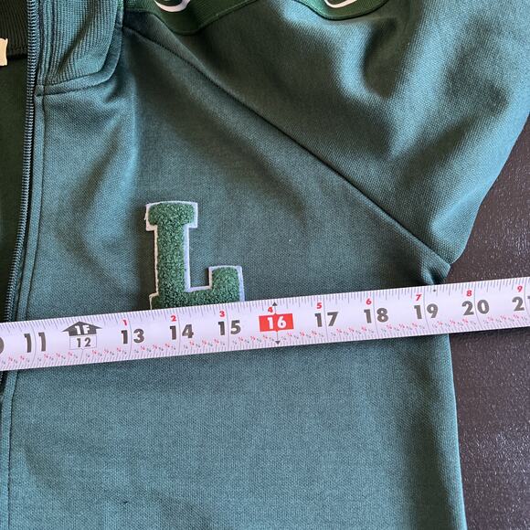 Molly Bracken Lili Sidonio Track Jacket Small Kelly Green Full Zip Pocket L Logo - Picture 8 of 9